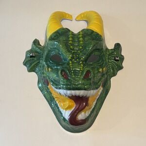 Monster Jam Truck‎ Green Dragon Mask Plastic Costume Feld Motorsports ONESIZE